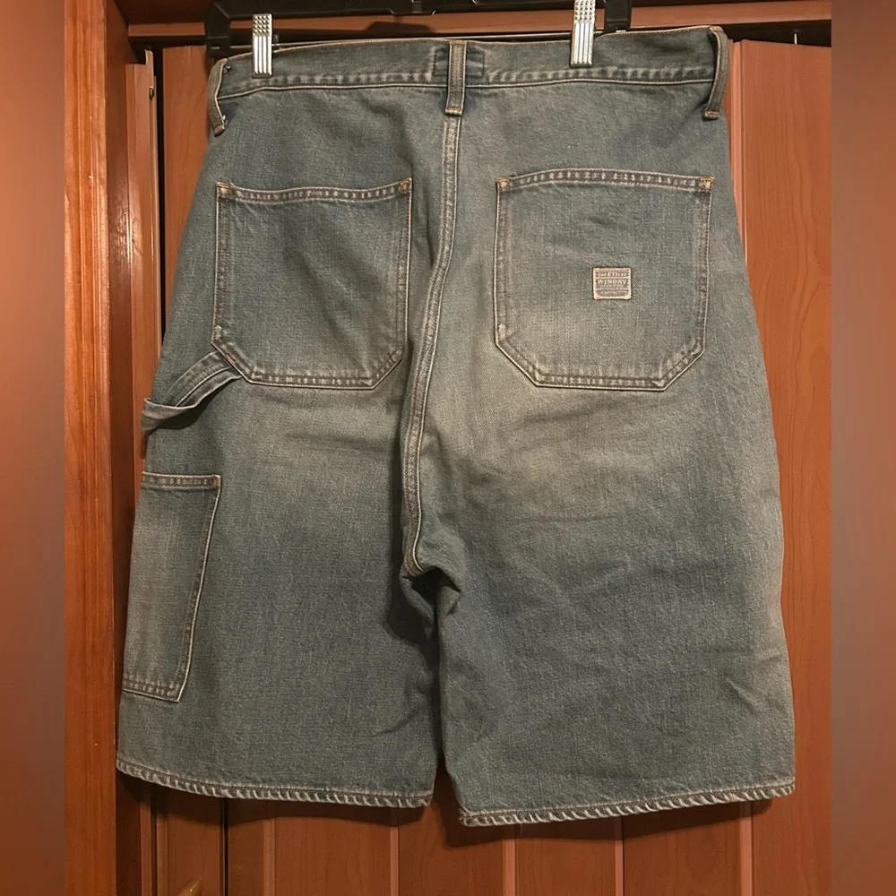 Kapital 14 oz denim shorts WITH studs remake size 34 NWT - Picture 7 of 15